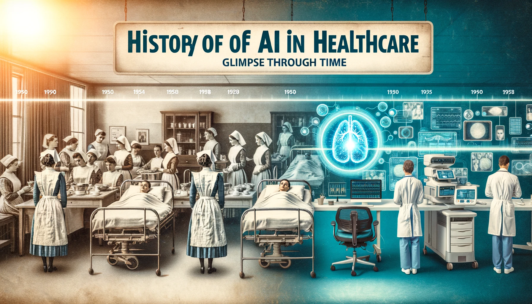 History of AI in Healthcare Glimpse Through Time